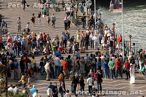 Street theatre at Circular Quay, Sydney.