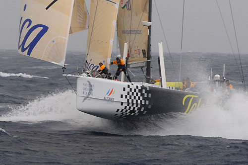 Telefonica Black offshore during leg 1 of The Volvo Ocean Race Photo copyright Dave Kneale - Volvo Ocean Race.