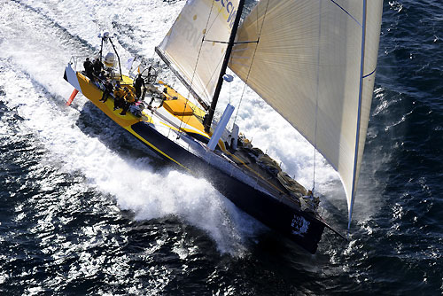 Team Russia arrives into Cape Town at the end of leg 1 of the Volvo Ocean Race. They crossed the finish line at 15:29:47 GMT scoring 3 leg points, claiming 6th place overall. Photo copyright Rick Tomlinson - Volvo Ocean Race.