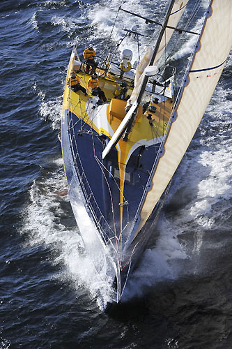 Team Russia at the start of leg 2 of the Volvo Ocean Race from Cape Town, South Africa to Cochin, India. Photo copyright Rick Tomlinson / Volvo Ocean Race