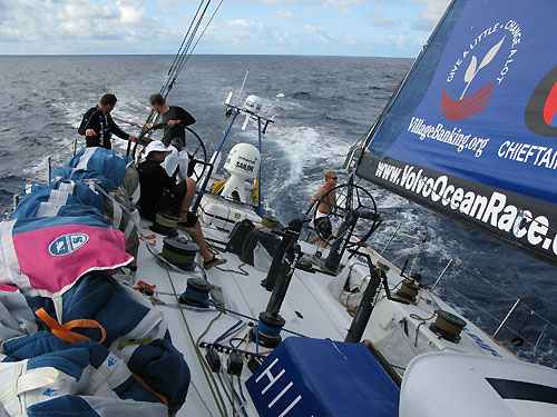 Day 11, hardly andy waves for a long time. Delta lloyd cruising into the Doldrums, defending their 6th place, on leg 2 of the Volvo Ocean Race, from Cape Town, South Africa to Cochin, India. Photo copyright Sander Pluijm / Team Delta Lloyd / Volvo Ocean Race.