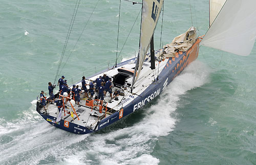 Ericsson 4, skippered by Torben Grael (BRA). Photo copyright Rick Tomlinson / Volvo Ocean Race.