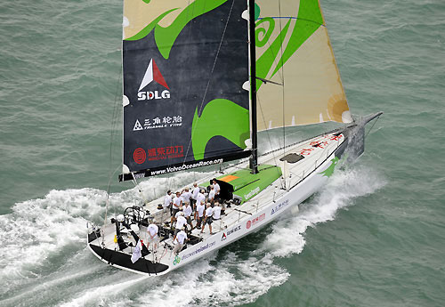 Green Dragon, skippered by Ian Walker (GBR). Photo copyright Rick Tomlinson / Volvo Ocean Race.