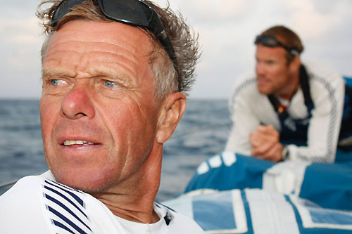 Skipper Magnus Olsson onboard Ericsson 3 on leg 4 of the Volvo Ocean Race. Photo copyright Gustav Morin / Ericsson 3 / Volvo Ocean Race.
