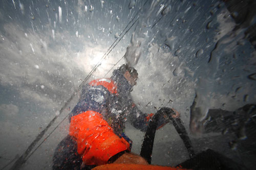 Ericsson 3 getting closer to the Taiwan coast on leg 4 of the Volvo Ocean Race, from Singapore to Qingdao, China. Photo copyright Gustav Morin / Ericsson 3 / Volvo Ocean Race.