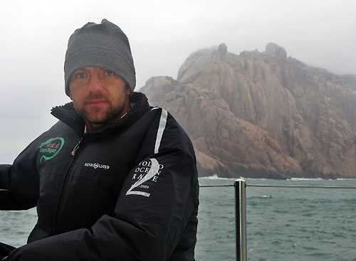 Skipper Ian Walker onboard Green Dragon geeting closer to the finish, on leg 4 of the Volvo Ocean Race, from Singapore to Qingdao, China. Photo copyright Guo Chuan / Green Dragon Racing / Volvo Ocean Race.