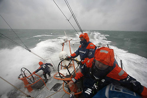 Ericsson 3 during Leg 5 in the Volvo Ocean Race from Qingdao, China to Rio de Janeiro, Brazil. Photo copyright Gustav Morin / Ericsson 3 / Volvo Ocean Race.