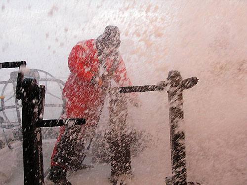 Green Dragon hit rough weather, on leg 5 of the Volvo Ocean Race. Photo copyright Guo Chuan / Green Dragon Racing / Volvo Ocean Race.