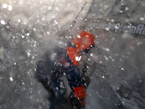 Ericsson 3 in heavy weather, on leg 5 of the Volvo Ocean Race. Photo copyright Gustav Morin / Ericsson 3 / Volvo Ocean Race.