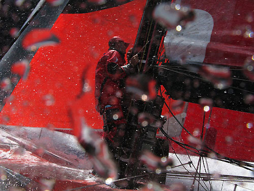 Onboard PUMA Ocean Racing, during leg 5 of the Volvo Ocean Race. Photo copyright Rick Deppe / PUMA Ocean Racing / Volvo Ocean Race.