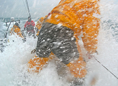 Rough weather for Green Dragon, on leg 5 of the Volvo Ocean Race, from Qingdao to Rio de Janeiro. Photo copyright Guo Chuan / Green Dragon Racing / Volvo Ocean Race.