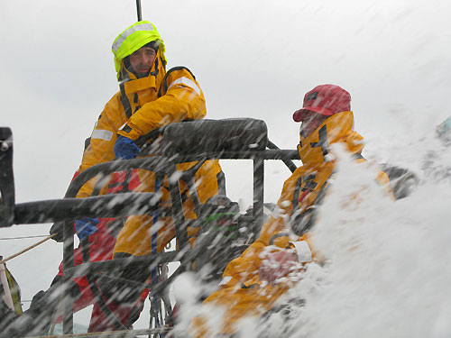 Rough weather for Green Dragon, on leg 5 of the Volvo Ocean Race, from Qingdao to Rio de Janeiro. Photo copyright Guo Chuan / Green Dragon Racing / Volvo Ocean Race.