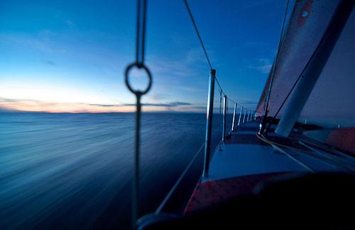 PUMA Ocean Racing heading towards Fiji, on leg 5 of the Volvo Ocean Race, from Qingdao to Rio de Janeiro. Photo copyright Rick Deppe / PUMA Ocean Racing / Volvo Ocean Race.