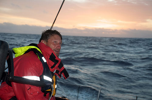 Bowman Jerry Kirby onboard Il mostro en route to Rio De Janeiro on leg 5 of the Volvo Ocean Race. Photo copyright Rick Deppe / PUMA Ocean Racing / Volvo Ocean Race.