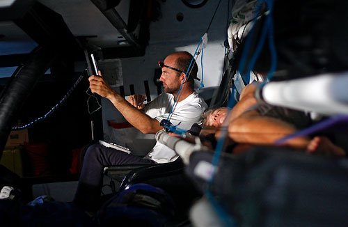 Skipper Ian Walker, onboard Green Dragon, on leg 5 of the Volvo Ocean Race, from Qingdao to Rio de Janeiro. Photo copyright Guo Chuan / Green Dragon Racing / Volvo Ocean Race.