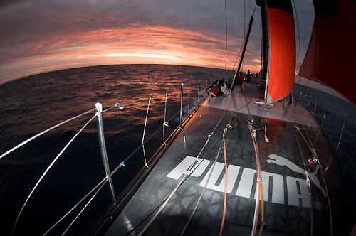 PUMA Ocean Racing, on leg 5 of the Volvo Ocean Race, from Qingdao to Rio de Janeiro. Photo copyright Rick Deppe / PUMA Ocean Racing / Volvo Ocean Race.