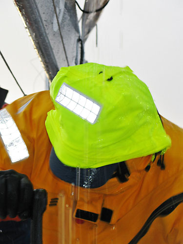 Ryan Godfrey grinding in the rain onboard Ericsson 4, in the Southern Ocean, on leg 5 of the Volvo Ocean Race, from Qingdao to Rio de Janeiro. Photo copyright Guy Salter / Ericsson 4 / Volvo Ocean Race.