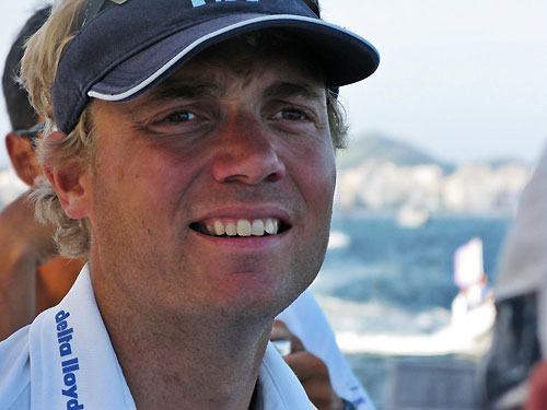 Navigator Wouter Verbraak (NED) onboard Delta Llloyd, on leg 6 of the Volvo Ocean Race. Photo copyright Sander Pluijm / Team Delta Lloyd / Volvo Ocean Race.