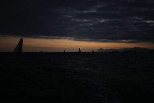 Onboard Ericsson 4, after the start of leg 6 of the Volvo Ocean Race, from Rio de Janeiro to Boston. Photo copyright Guy Salter / Ericsson 4 / Volvo Ocean Race.