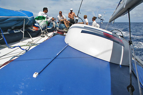 Team Delta Lloyd on a roll in leg 6. Round the cape in second place, east of the fleet and still going strong. Photo copyright Sander Pluijm / Team Delta Lloyd / Volvo Ocean Race.