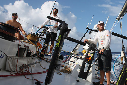 Onboard Telefonica Black on leg 6 of the Volvo Ocean Race, from Rio de Janeiro to Boston. Photo copyright Anton Paz / Telefonica Black / Volvo Ocean Race.