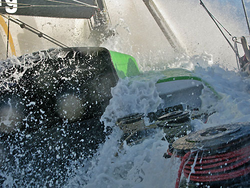 Onboard Green Dragon, on leg 6 of the Volvo Ocean Race, from Rio de Janeiro to Boston. Photo copyright Guo Chuan / Green Dragon Racing / Volvo Ocean Race.