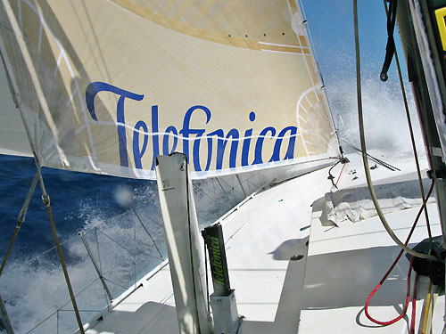 Onboard Telefonica Black, on leg 6 of the Volvo Ocean Race, from Rio de Janeiro to Boston. Photo copyright Anton Paz / Telefonica Black / Volvo Ocean Race.