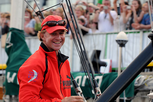 PUMA Ocean Racing, skippered by Ken Read (USA) comes first in the In-port Race in Galway Bay. Photo copyright Dave Kneale / Volvo Ocean Race.