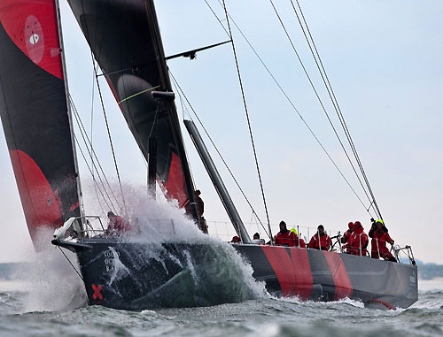 PUMA Ocean Racing, skippered by Ken Read (USA), in the Rotterdam Gate Race as the fleet passed by the Netherlands, during leg 8 of the Volvo Ocean Race, from Galway to Marstrand. Photo copyright Ronald Koelink / foto-nautiek.nl / Volvo Ocean Race.