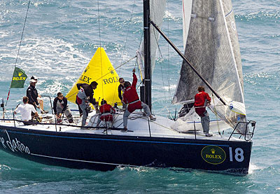 Vincenzo Onorato's Mascalzone Latino (ITA). Photo copyright ROLEX Daniel Forster.