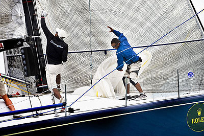 Onboard Jim Richardson's Barking Mad (USA), finished second in race seven. Photo copyright ROLEX Kurt Arrigo.