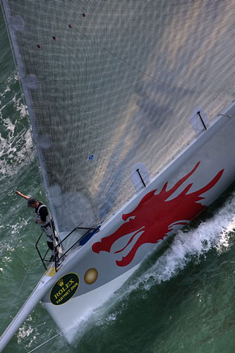 Karl Kwok's Blue Water 80 Beau Geste, during the Rolex Fastnet Race 2009.Photo copyright Rolex - Carlo Borlenghi.