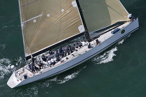 Norbert Plambeck's German Frers 80 Hexe, during the Rolex Fastnet Race 2009. Photo copyright Rolex - Carlo Borlenghi.