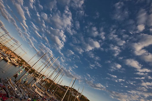 Dockside at the YCCS before the start of the 2009 Maxi Yacht Rolex Cup.Photo copyright Rolex - Carlo Borlenghi.