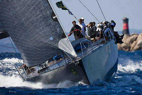 Jean-Charles Decaud&rsquo;s J One (FRA), during the Maxi Yacht Rolex Cup 2009.Photo copyright Rolex - Carlo Borlenghi.