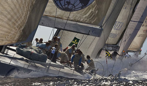 Aniene and Faruffini's Roma - Aniene (ITA), during the Maxi Yacht Rolex Cup 2009. Photo copyright Rolex - Carlo Borlenghi.
