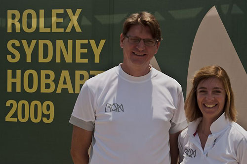 Niklas and Catherine Zennstr&ouml;m at the Cruising Yacht Club of Australia ahead of the Rolex Sydney Hobart Yacht Race 2009. Photo copyright Rolex, Kurt Arrigo