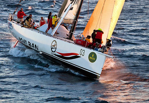 Matt Allen&rsquo;s modified Jones-design Volvo 70 Ichi Ban, during the Rolex Sydney Hobart Yacht Race 2009. Photo copyright Rolex, Daniel Forster.