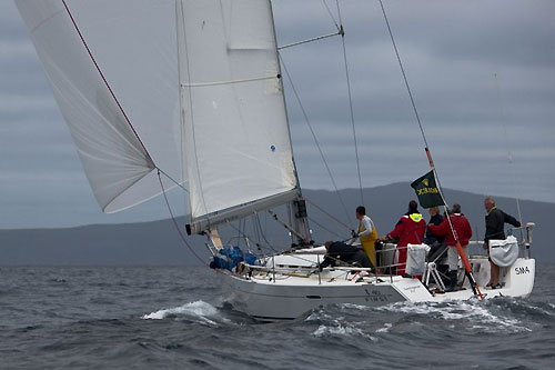 Mike Welsh&rsquo;s Beneteau First 40 Wicked, sailing across Storm Bay during the Rolex Sydney Hobart Yacht Race 2009. Photo copyright Rolex, Kurt Arrigo.