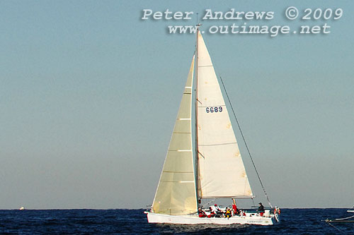 Greg Zyner&lsquo;s Radford 12m Copernicus off Sydney Heads, after the start of the Audi Sydney Gold Coast Yacht Race 2009. Photo copyright Peter Andrews, Outimage.