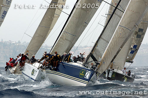 Jim Richardson&rsquo;s Barking Mad (USA) during the Farr 40 World Championships in Sydney Australia, back in 2005. Photo copyright Peter Andrews, Outimage.