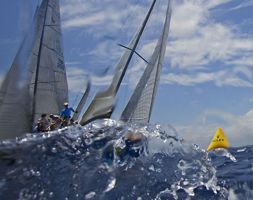 Doug Douglass&rsquo; Goombay Smash (USA) second overall at the Rolex Farr 40 Pre-Worlds 2009 at Casa de Campo, Dominican Republic. Photo copyright Daniel Forster, Rolex.