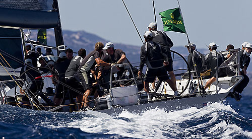Niklas Zennstr&ouml;m&rsquo;s R&aacute;n, during the Maxi Yacht Rolex Cup 2010. Photo copyright Rolex and Carlo Borlenghi.