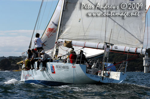 David Pescud&rsquo;s Lyons 52 Kayle, during the Winter Series on Sydney Harbour in 2009. Photo Copyright Peter Andrews.