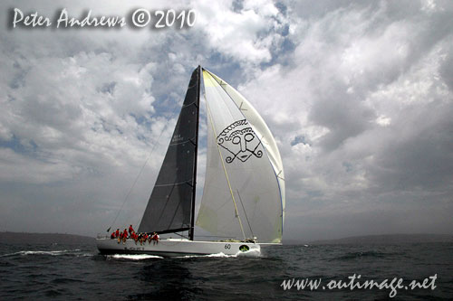 Stephen Ainsworth&rsquo;s Reichel Pugh 63 Loki, during the 2010 Rolex Trophy Rating Series offshore Sydney Australia. Photo copyright Peter Andrews, Outimage Australia.