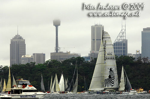 Activity on Sydney Harbour before the start od the Rolex Sydney Hobart 2009. Photo copyright Peter Andrews, Outimage Australia.