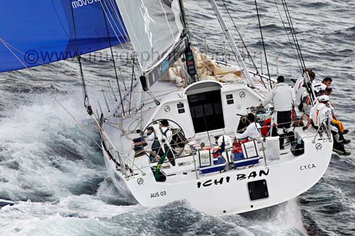 Matt Allen's Jones 70 Ichi Ban, offshore Sydney after the start of the Rolex Sydney Hobart 2010. Photo copyright Howard Wright, IMAGE Professional Photography.