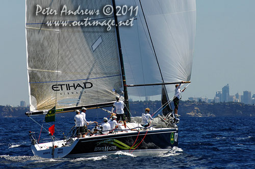 Lisa and Martin Hill&rsquo;s Estate Master (AUS), during the Rolex Farr 40 World Championships 2011, Sydney Australia. Photo copyright Peter Andrews, Outimage Australia.