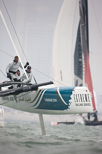 Oman Air, during the Extreme Sailing Series 2011, Qingdao, China. Photo copyright Lloyd Images.
