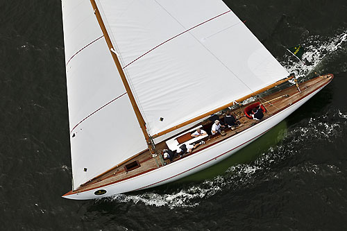 Fred Meyer's 8mR Catina&nbsp;VI (SUI&nbsp;1&nbsp;-&nbsp;1936) from Vandoeuvre, Switzerland, during the 2011 Rolex Baltic Week. Photo copyright Rolex and Daniel Forster.
